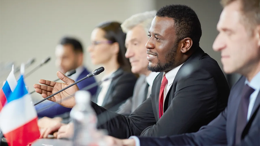 panel of guest at united nations